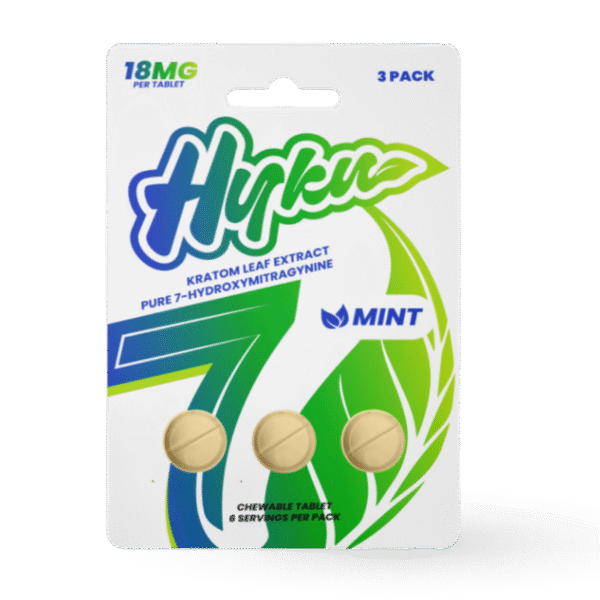 HYKU 7-HYDROXY MINT 18MG 3PK BLISTER PACK