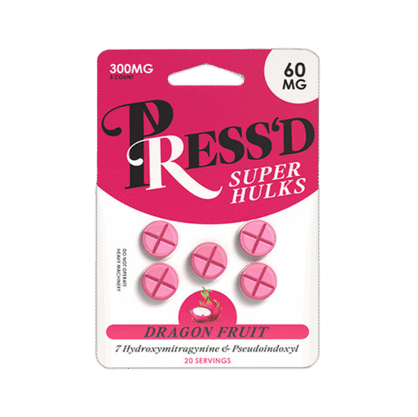 PRESSED 7-HYDROXY DRAGON FRUIT 300MG 5CT