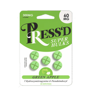 PRESSED 7-HYDROXY  GREEN APPLE 300MG 5CT