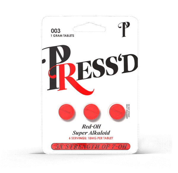 PRESSED 7-HYDROXY 5X SUPER RED 18MG 3CT